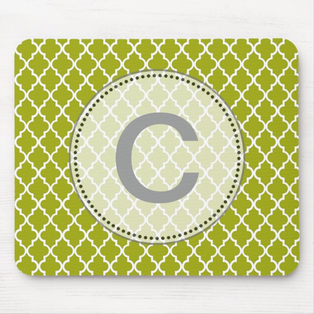 Modernes, elegantes, cooles, Limones Quatrefolionm Mousepad (Vorne)