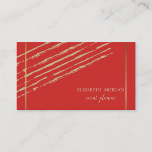 Modernes Elegantes Design,Glitzer Streifen,Rot Visitenkarte