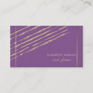 Modernes Elegantes Design,Glitzer Streifen,Violett Visitenkarte
