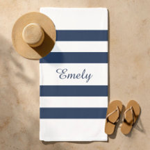 Modernes, elegantes Design mit blau-weißen Streife