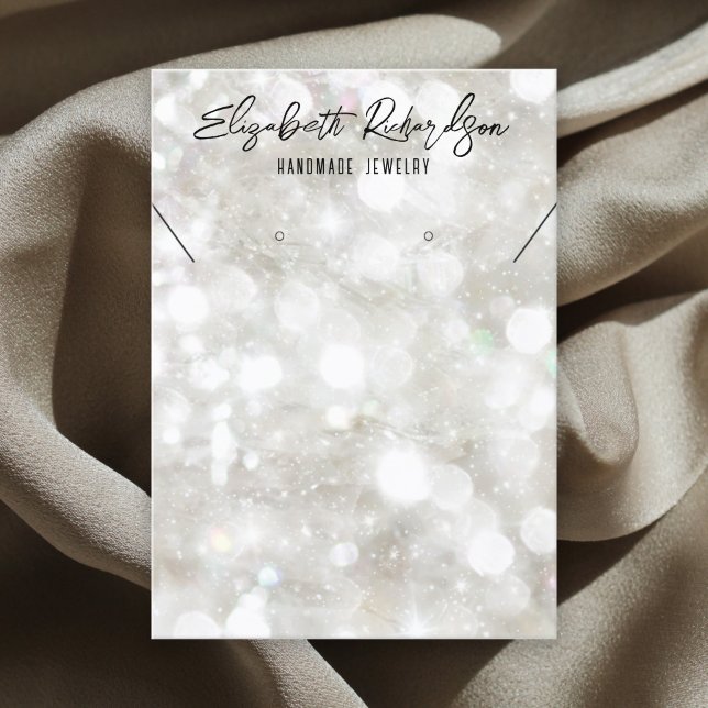 Modernes elegantes Diamond Kristallschmuck-Display Visitenkarte (Von Creator hochgeladen)