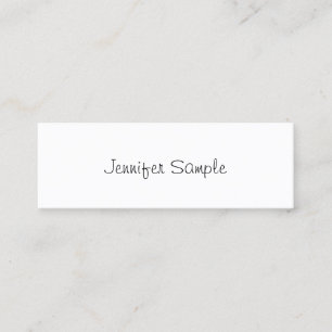 Modernes, elegantes, einfaches Template Freehand S Mini Visitenkarte