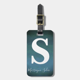 Modernes elegantes einfaches Wasserfarben Ombre Mo Gepäckanhänger