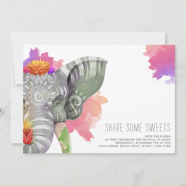 Modernes Elegantes Festival (Vorderseite)