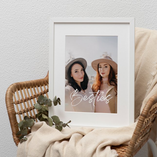 Modernes Elegantes Foto der Besties für die besten Poster (Von Creator hochgeladen)