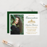 Modernes, elegantes Foto der Goldkrone Green Quinc