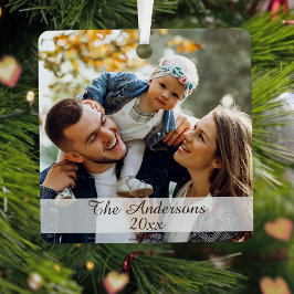 Modernes, elegantes Foto für Familien, auf zwei Se Ornament Aus Metall