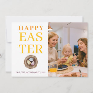 Modernes, elegantes Foto für Ostersegmente Feiertagskarte