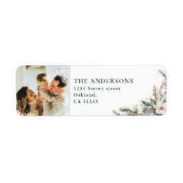 Modernes, elegantes Foto & Pine Treff Weihnachten