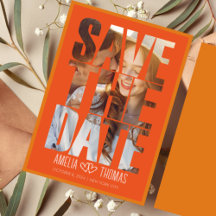 Modernes elegantes Foto Save the Date Hochzeit