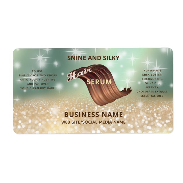 Modernes elegantes funky glitterglänzendes funkeln (Vorne)