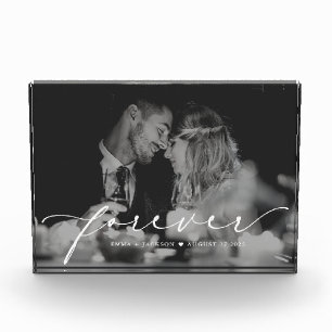Modernes Elegantes für immer Personalisiertes Hoch Fotoblock