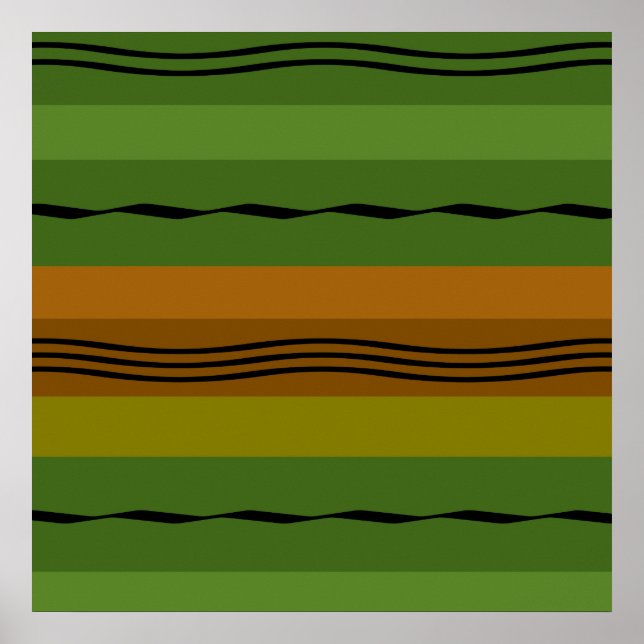 Modernes, elegantes geometrisches Muster Poster (Vorne)