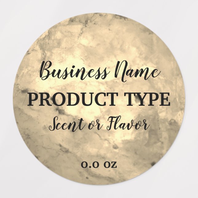 Modernes, elegantes Geschäft mit Kerzen aus Marmor Etiketten (Design 1)