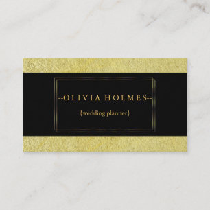 Modernes elegantes Gold Foil Metal Beruflich Busin Visitenkarte