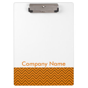 Modernes elegantes Gold Zigzag Company Logo Klemmbrett