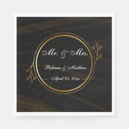 Modernes elegantes Goldenes Licht Serviette