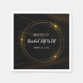 Modernes elegantes Goldenes Licht Serviette