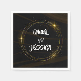 Modernes elegantes Goldenes Licht Serviette