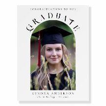 Modernes elegantes Graduate Arch Foto Willkommen