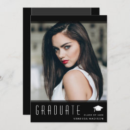 Modernes, elegantes Graduate Stilvolles Foto Ankündigung
