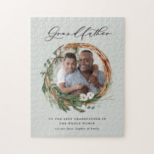 Modernes, elegantes, grünes Foto Puzzle