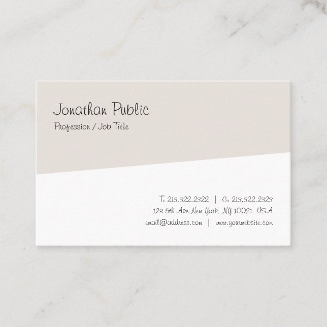 Modernes, elegantes, handgeschriebenes Skript Mini Visitenkarte (Vorderseite)