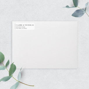 Modernes elegantes Hochzeitrücksendesiegel