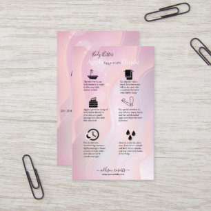 Modernes elegantes Lila Logo-Geschäft C Visitenkarte