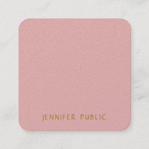 Modernes, elegantes Luxus-Template Beruflich Quadratische Visitenkarte