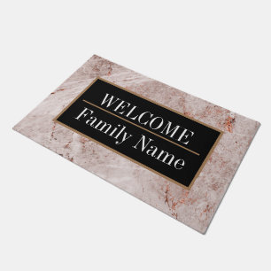 Modernes elegantes Marmorbad Willkommen Fußmatte