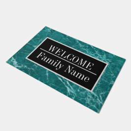 Modernes elegantes Marmorbad Willkommen Fußmatte