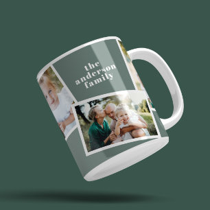 Modernes, elegantes Mehrfamilienhaus Weiß Grün Kaffeetasse