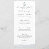 Modernes elegantes Menü für nautische Maschell-Skr