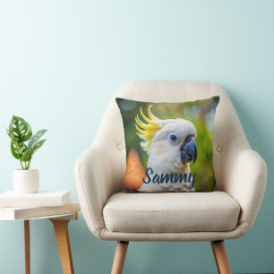 Modernes elegantes Minimal-Script-Pet-Bird-Foto Kissen
