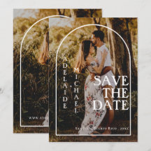 Modernes elegantes Minimalistisch Arch-Foto Save t