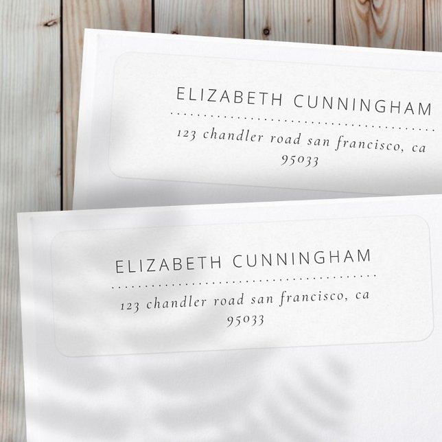 Modernes elegantes Minimalistisch Chic Rücksendead (Von Creator hochgeladen)