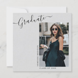 Modernes Elegantes Minimalistisches 1 Foto Absch Ankündigung