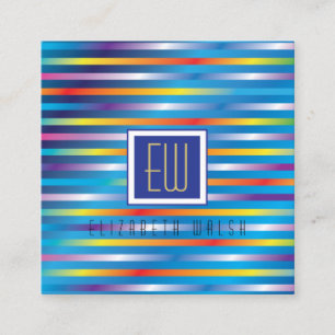 Modernes, elegantes Minimalistisches Design Quadratische Visitenkarte