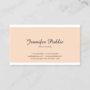 Modernes elegantes Minimalistisches Design Trendy  Visitenkarte