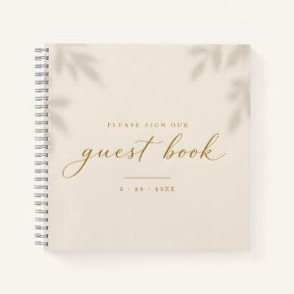 Modernes Elegantes Minimalistisches Elfenbein Hoch Notizbuch