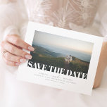 Modernes elegantes, Minimalistisches Save the Date<br><div class="desc">Elegante,  minimalistische Save the Date Fotokarten</div>