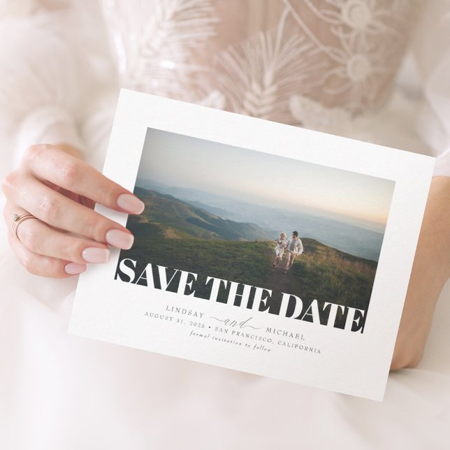 Modernes elegantes, Minimalistisches Save the Date (Von Creator hochgeladen)