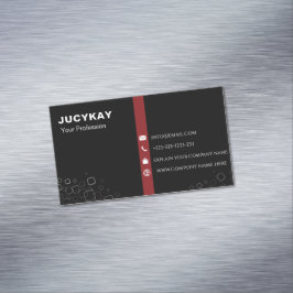 Modernes elegantes Minimalistisches Schlichtes Bus Magnetische Visitenkarte