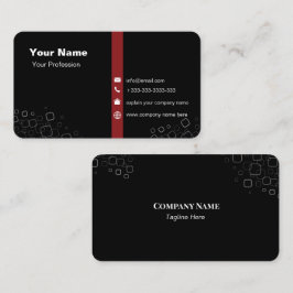 Modernes elegantes Minimalistisches Schlichtes Bus Visitenkarte