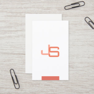 Modernes, elegantes Mit Monogramm Trendy Template Visitenkarte