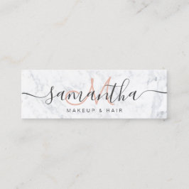 Modernes elegantes modisches weißes mini visitenkarte