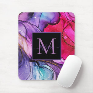 Modernes, elegantes Monogramm Mousepad