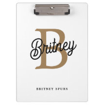 Modernes elegantes Monogramm Name Black Gold Scrip