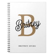 Modernes elegantes Monogramm Name Black Gold Scrip